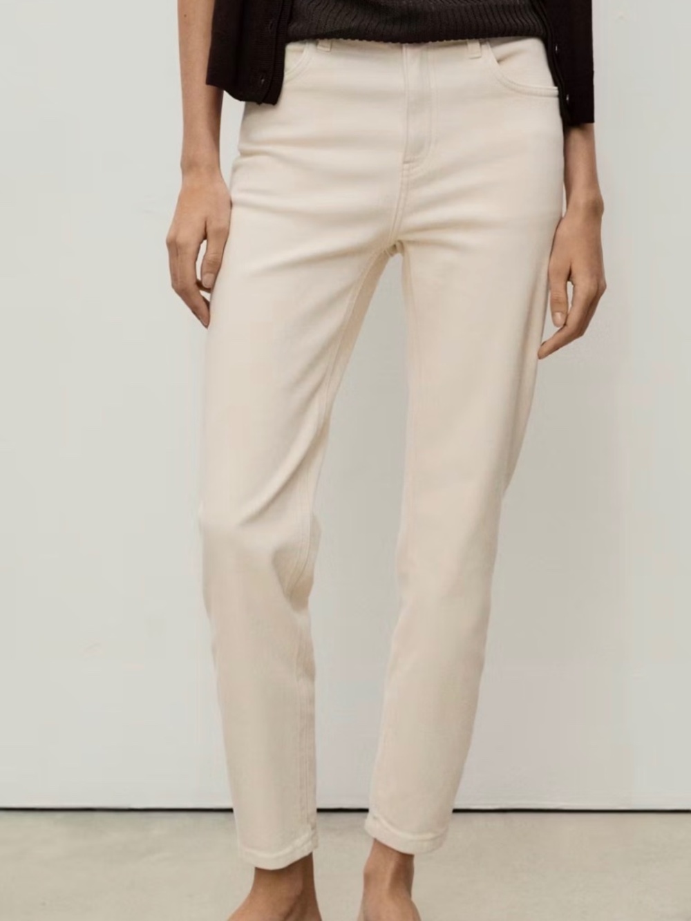Mango Ecru Mom Jeans - Never Worn!